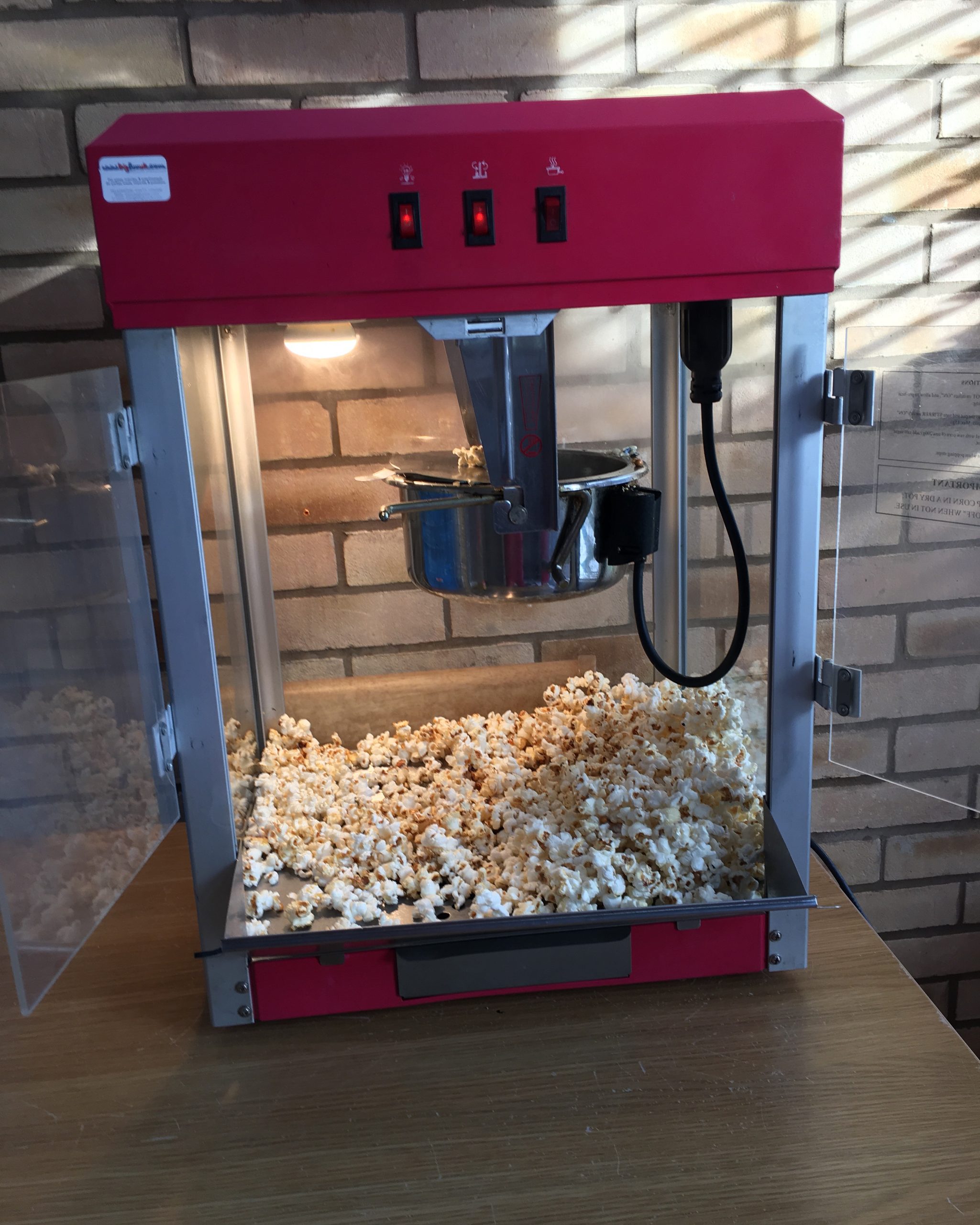 Popcorn machine hire